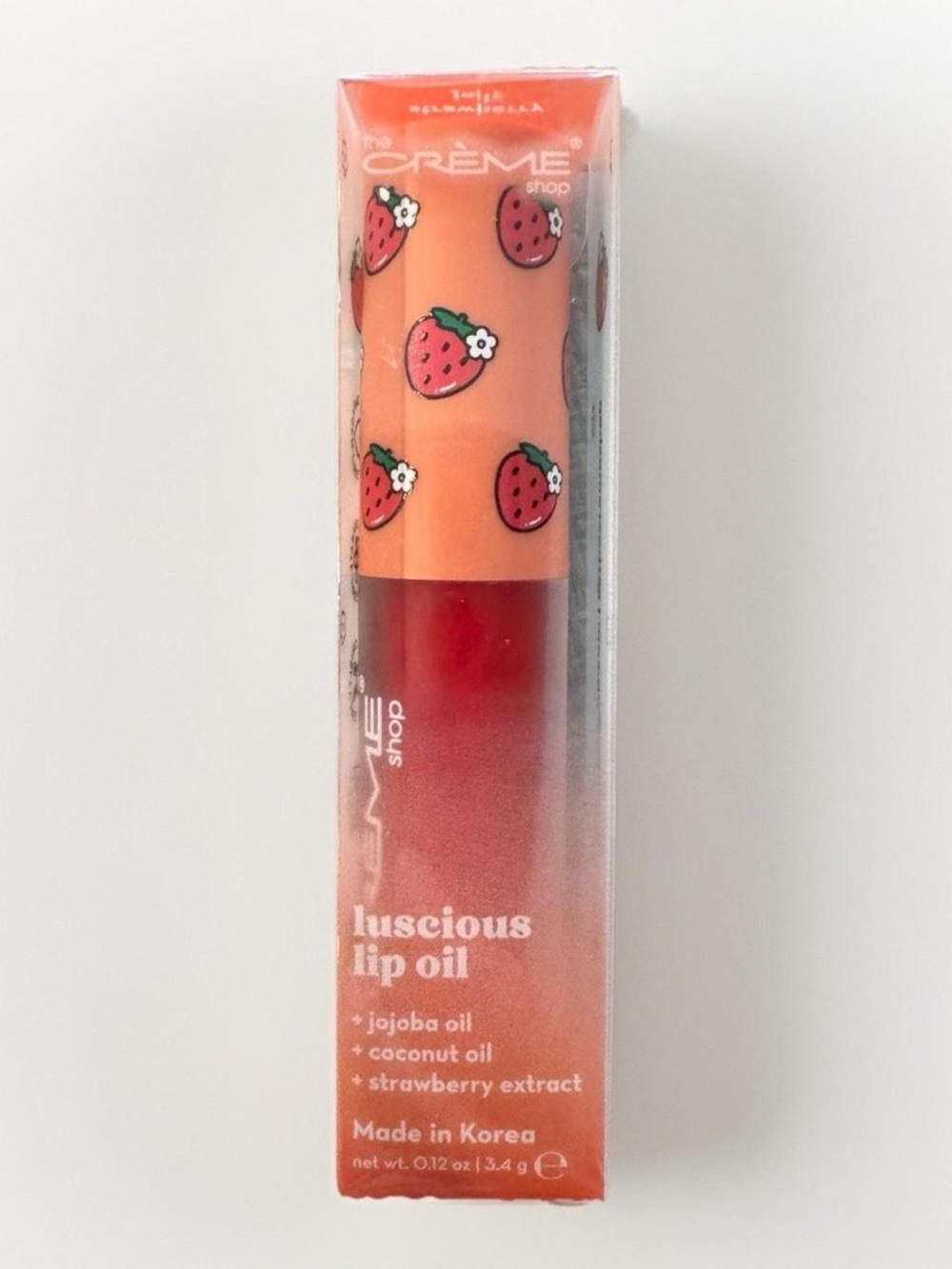 Crème Shop Luscious Lip Oil in Coral Strawberry